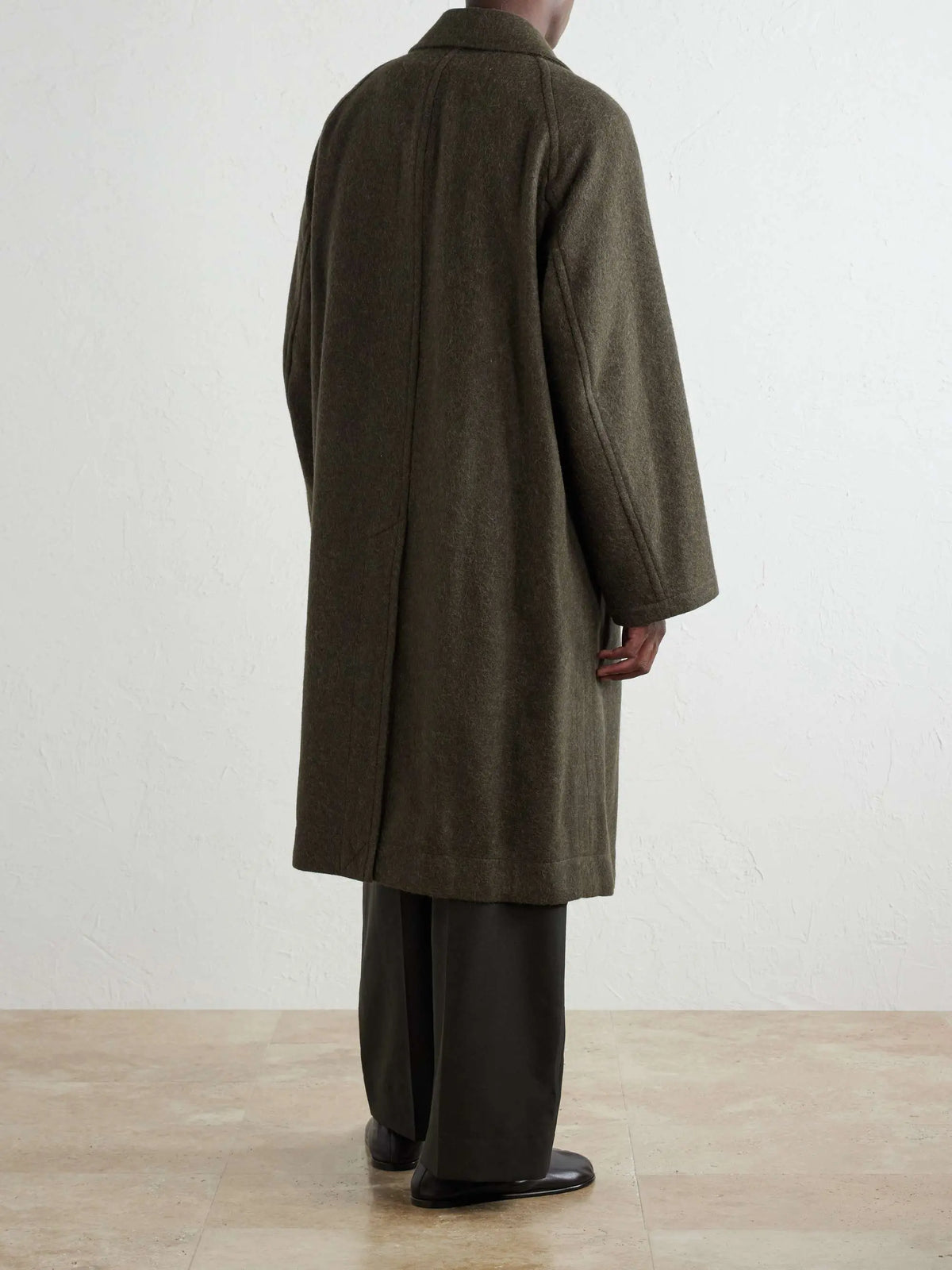 Double-Breasted Wool-Blend Coat
