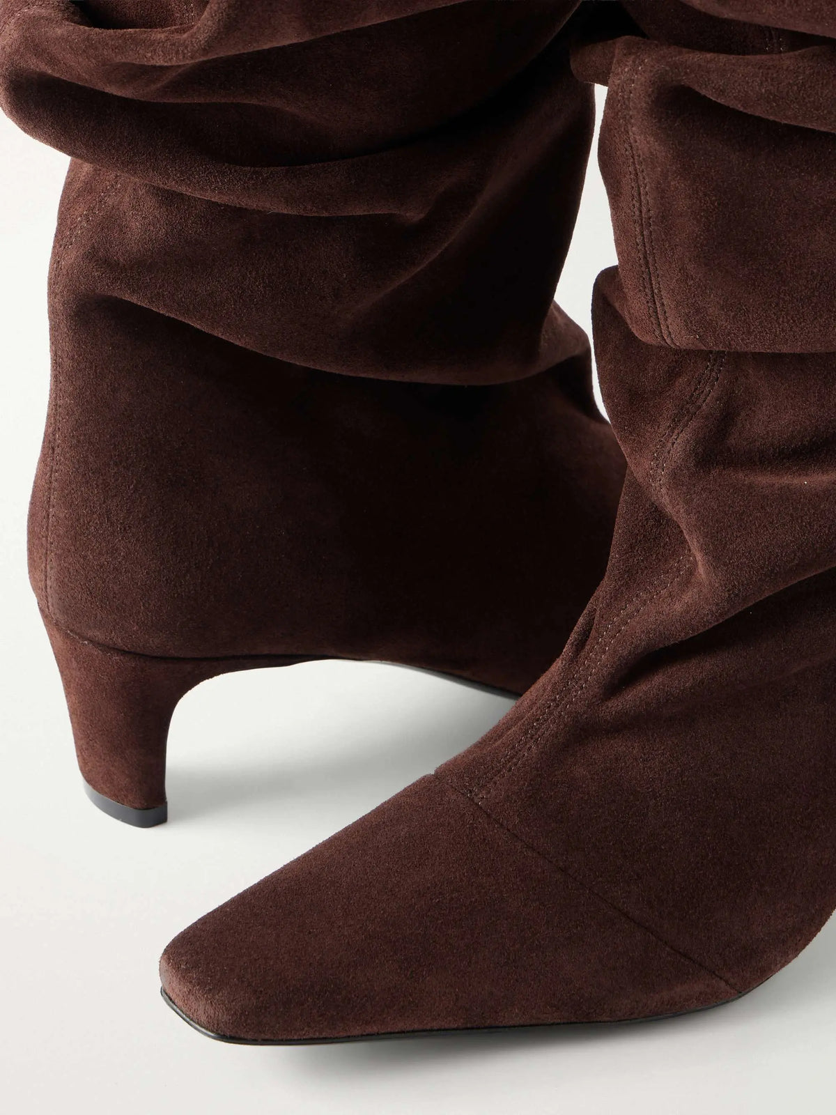 Suede knee boots