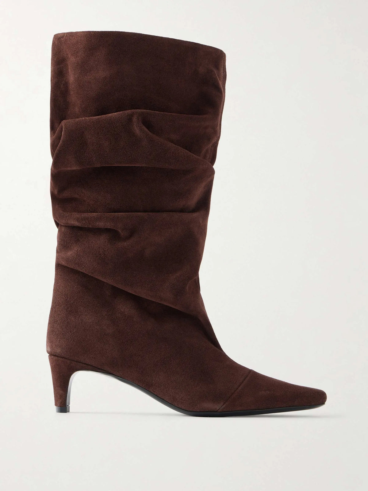 Suede knee boots