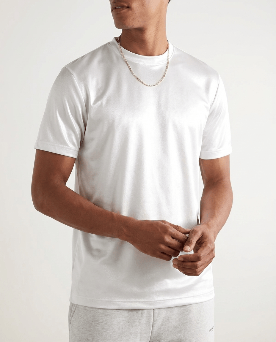 Camisetas de algodón mercerizado