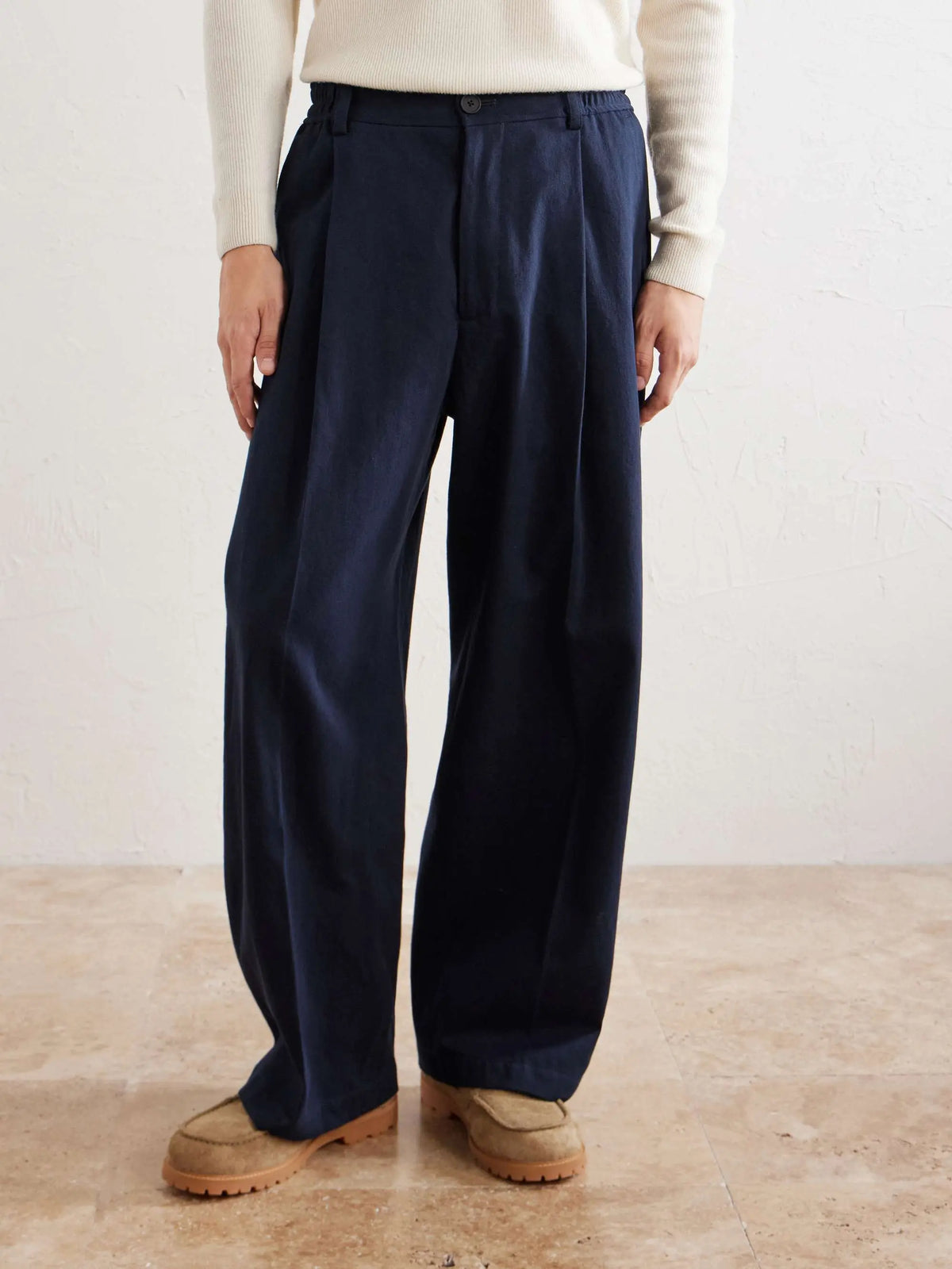 Straight-Leg Trousers